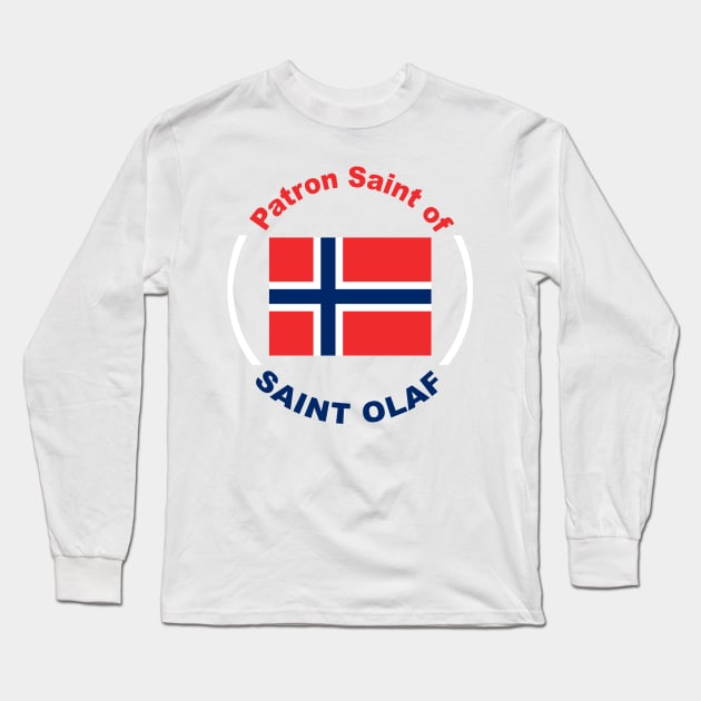 PATRON SAINT OF NORWAY Long Sleeve T-Shirt by CITY PATRON SAINTS